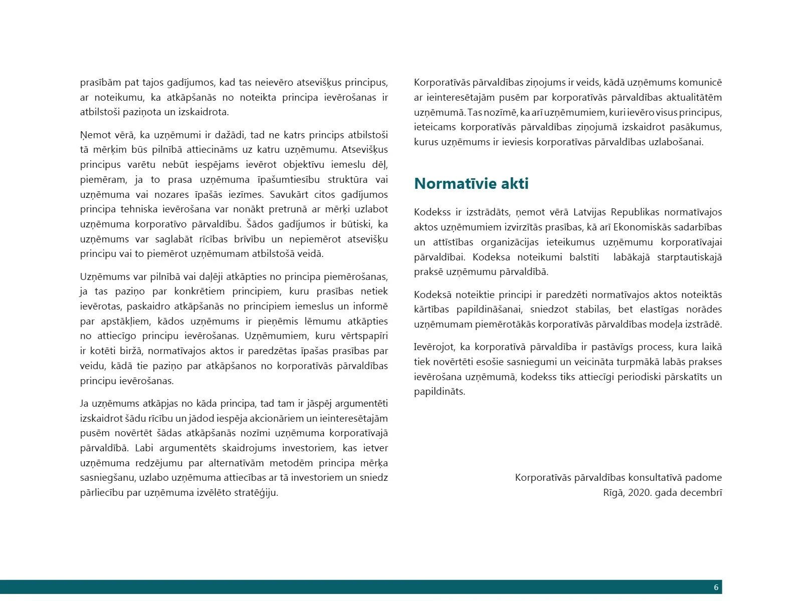 KORPORATĪVĀS PĀRVALDĪBAS KODEKSS