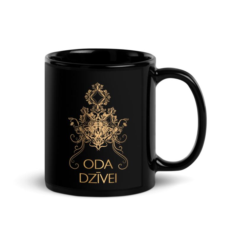 "Oda Dzīvei" fanu krūze (melna) - attēls 3